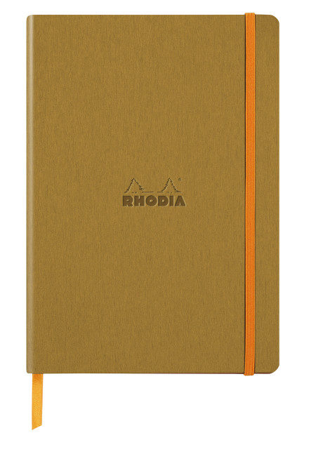 Rhodia Softcover Notebook - A5 - Gold - Dotted